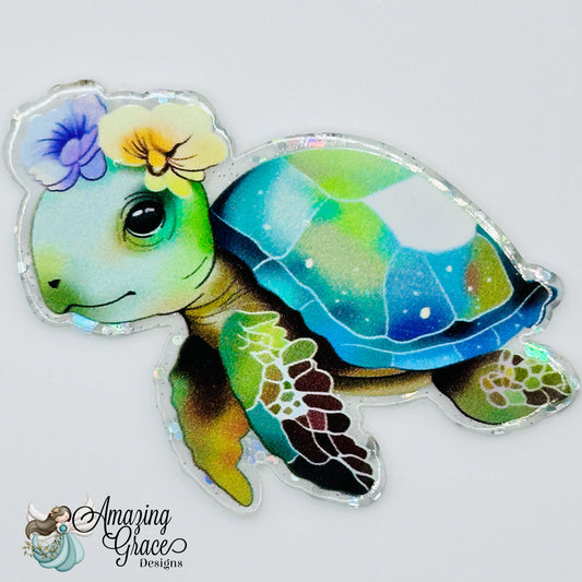 Turtle Badge Reel Topper